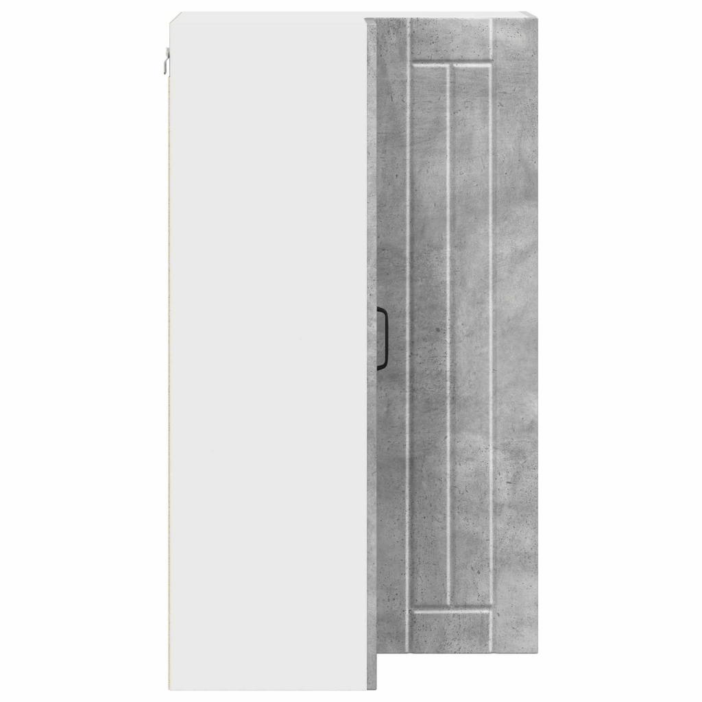 Wall Corner Cabinet LUCCA Concrete Grey 57 x 57 x 100 cm Particleboard