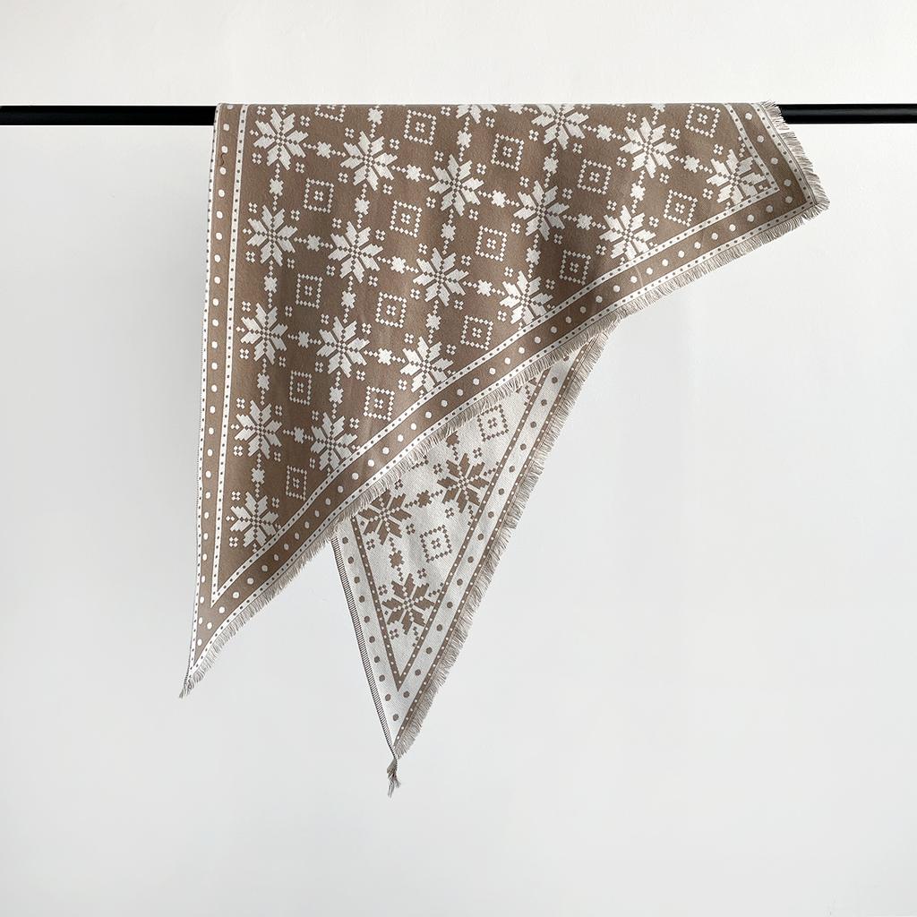 Autumn And Winter Imitation Cashmere Scarf Women'S Sweet Fashion Atmosphere Thickened Warm Scarf Shawl