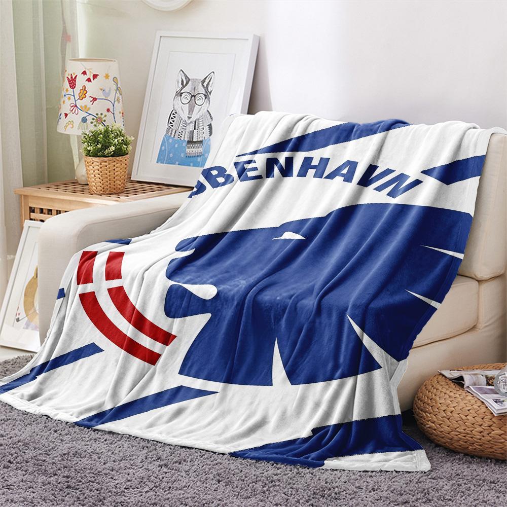 F.C. København  FlAannel Blanket, High quality Comfortable for All Seasons, Home Decor, Warmth and Comfort