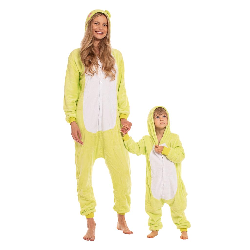 Piżama damska kombinezon kigurumi onesie kostium żaba zielona 145-155 cm s