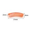 30pcs/lot Acrylic Curved Tube Beads Dual Color Thin Bamboo Shape Loose Spacer Bead For DIY Bracelet Necklace Jewelry Accessories