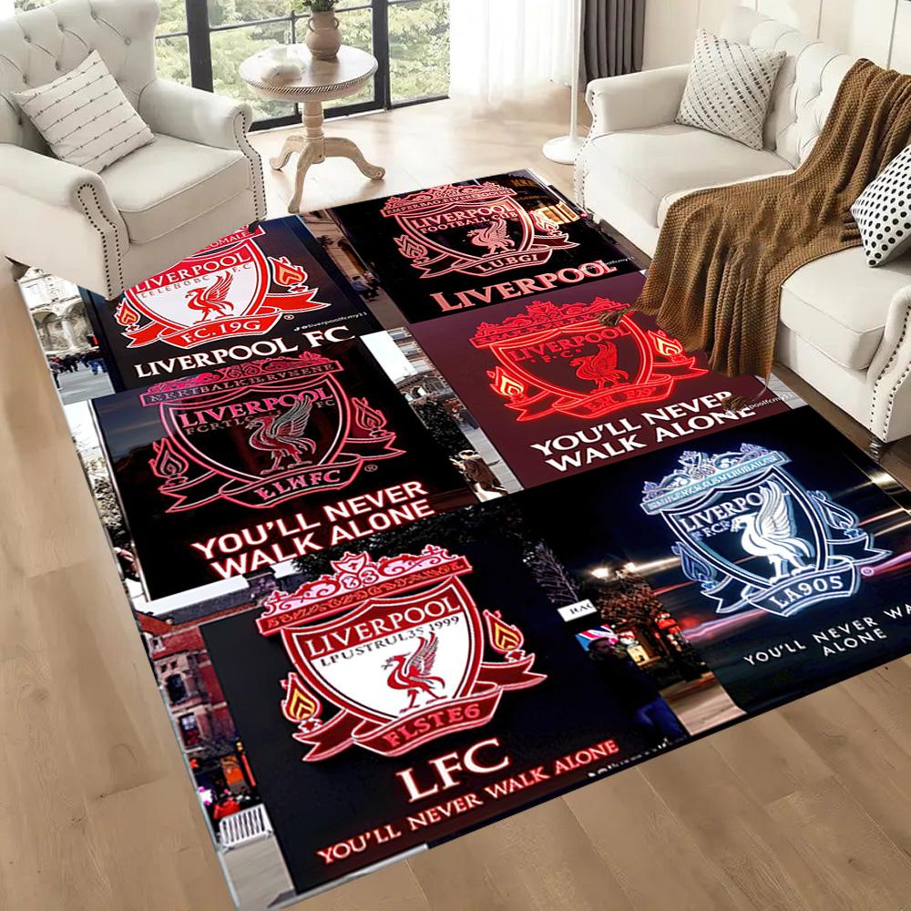 Liverpool Football Club Floor Rug Office Rug Suitable For Bedrooms Playrooms Study Room Dining Room Antislip Carpet Anime Office Decor