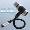 3.5mm Fast Charge OTG Dongle 2-in-1 Adapter 3.5mm Jack USB C Splitter Headphone Use