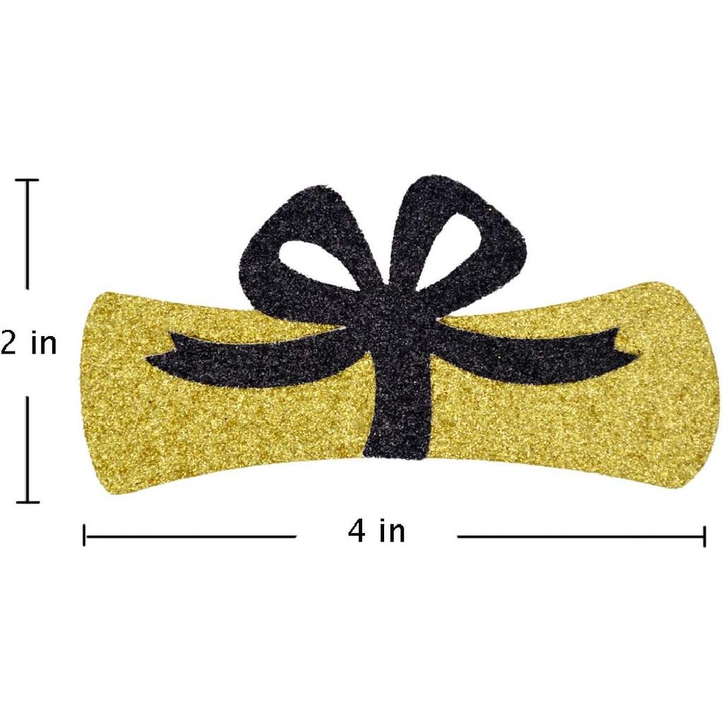 Qttier Diploma Confetti, 12pcs 4 inches Graduation Centerpeices Congrats Grad Party Decorations Graduation Table Decor Class of 2025 High School