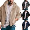 Men's Winter New Double-Sided Arctic Fleece Hooded Zipper Casual Jacket