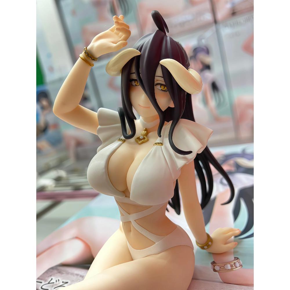 beautiful girl Swimsuit Albedo Peripheral figurine model table decoration, birthday gift, trendy toy scene decoration, car