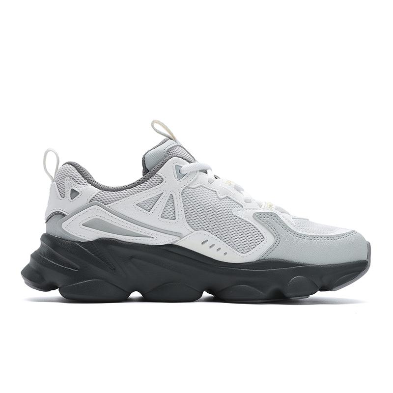 Fila Skipper 1S Ретро Классика Мода Универсальные Простые Высококачественные Спортивные Повседневные Кроссовки Женские кроссовки Серый Белый F12W522124FNB