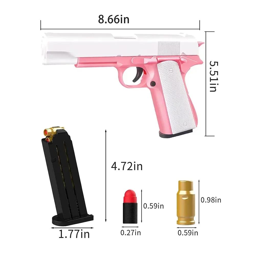 Toy Guns Ball Blaster With Soft Bullets Toys Foam Blaster Shooting Games Education Toy Model For 678914+ Kids