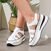 Summer Thick Bottom Fashion Baotou Roman Sandals for Women with Hollow Soft Leather Slope Beach Sandals
