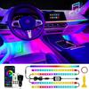 DUOFU365 LED Strip Car Ambient Full for Interior Ambient RGB Color Music App Remote Control Included Lights, Footlights, Lights, Color, Decoration,