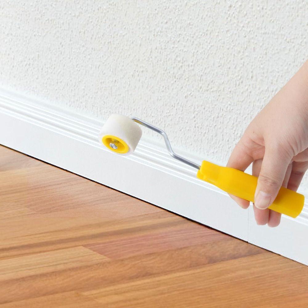 Wool Mini Paint Rollers Plastic Small Paint Brushes Easy To Use Wool Roller Brush  Ceilings
