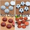 40Pack Football Assorted Sport Ball Slime Charms Volleyball Flat Back Resin Charms  for Scrapbooking