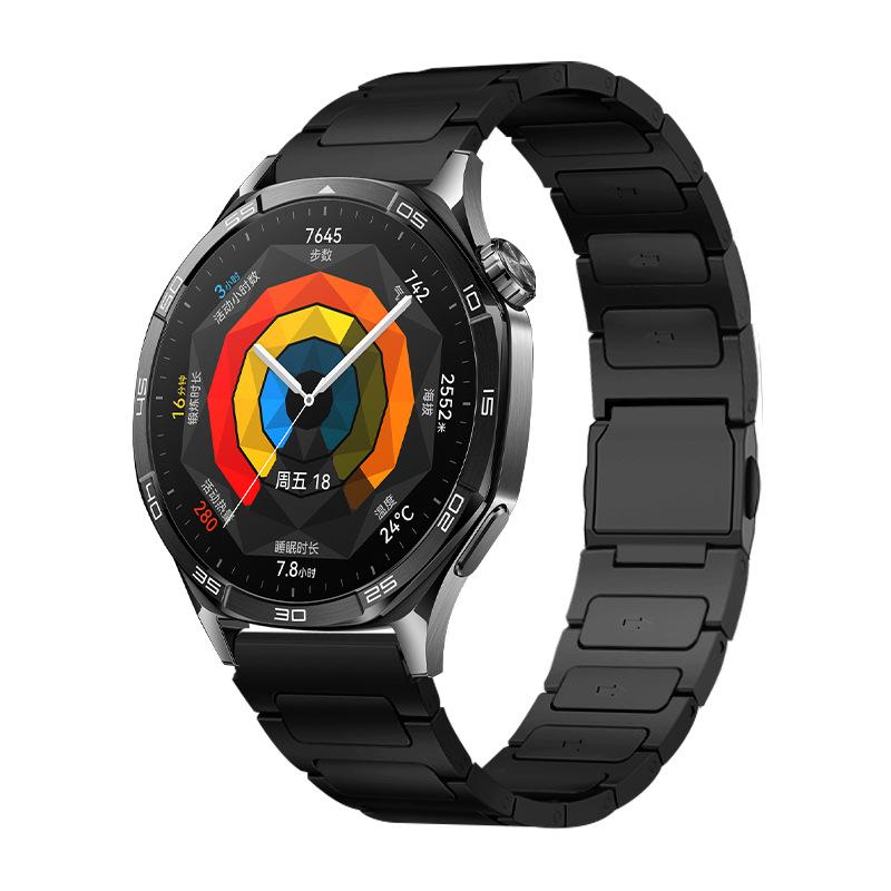 22-миллиметровый титановый ремешок для Huawei Watch 5 GT6/5 Pro GT6/5 46 мм Универсальный Бизнес-титановый магнитный наручный ремешок для Huawei GT6 5