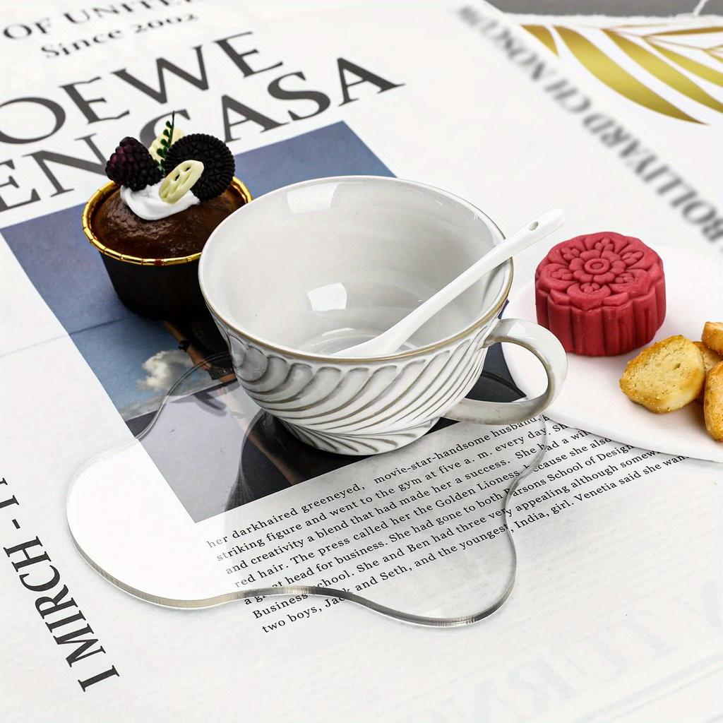 4 шт. Акриловые подставки, Прозрачные Неправильной формы Настольные подставки Украшения для стола для Кухни Бара Обеденного стола Комода