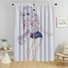 Eromanga Sensei Halloween Decoration Curtains for Bedroom Blackout Curtain for Room 2 Panel Home Interior Curtains Shades Living