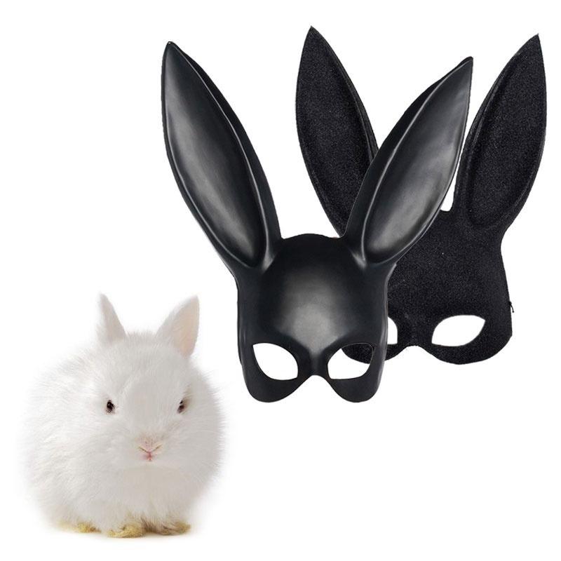 Fshion Rabbit Masquerade Mask Sexy Bunny Long Ears Carnival Halloween Party Prop Accessories
