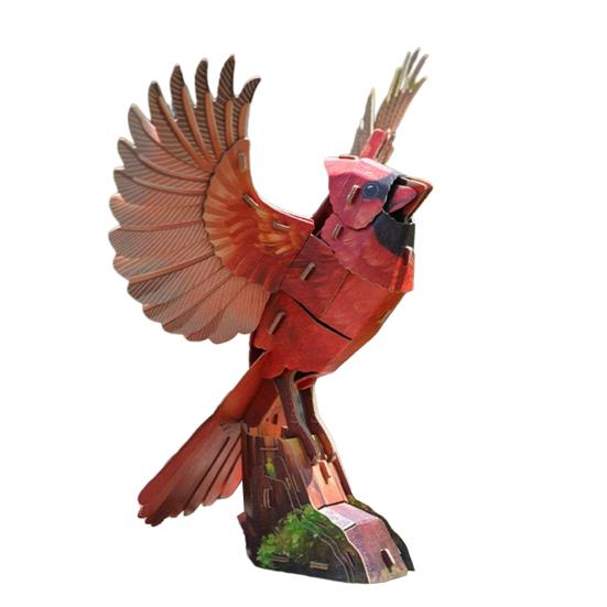 1 Set Bird Assembly Kit 3D Paper Bird Model Cardboard Animal Building Puzzle Toy DIY Craft Decoration Kids Adults Bird Lovers Gift