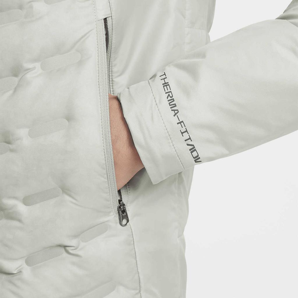 Nike Модная удобная мягкая универсальная куртка-пуховик с воротником-стойкой, мужские куртки светло-зеленого цвета FB7557-370