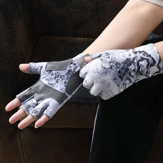 1 пара мужских перчаток для рыбалки, износостойкие охлаждающие перчатки с камуфляжным принтом и хорошей воздухопроницаемостью, перчатки для альпинизма на открытом воздухе и кемпинга