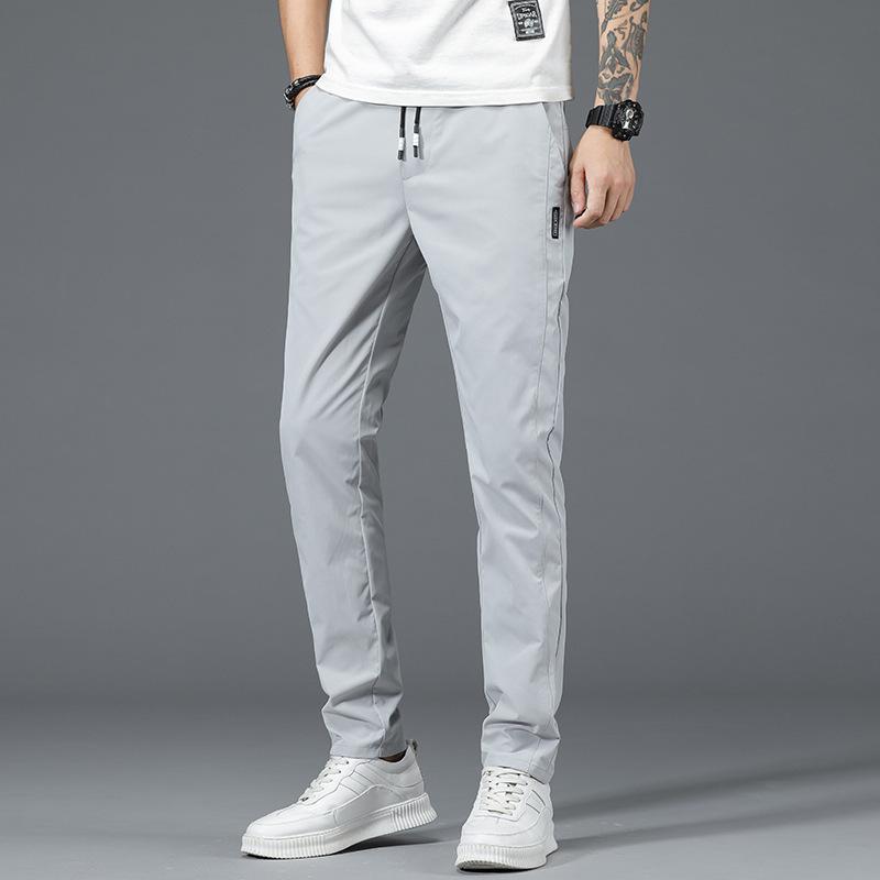 Men's Casual Trousers Men's Spring and Summer New Slim Korean Version of The Trend of Men's Straight Loose Quick-drying Sports Trousers Male