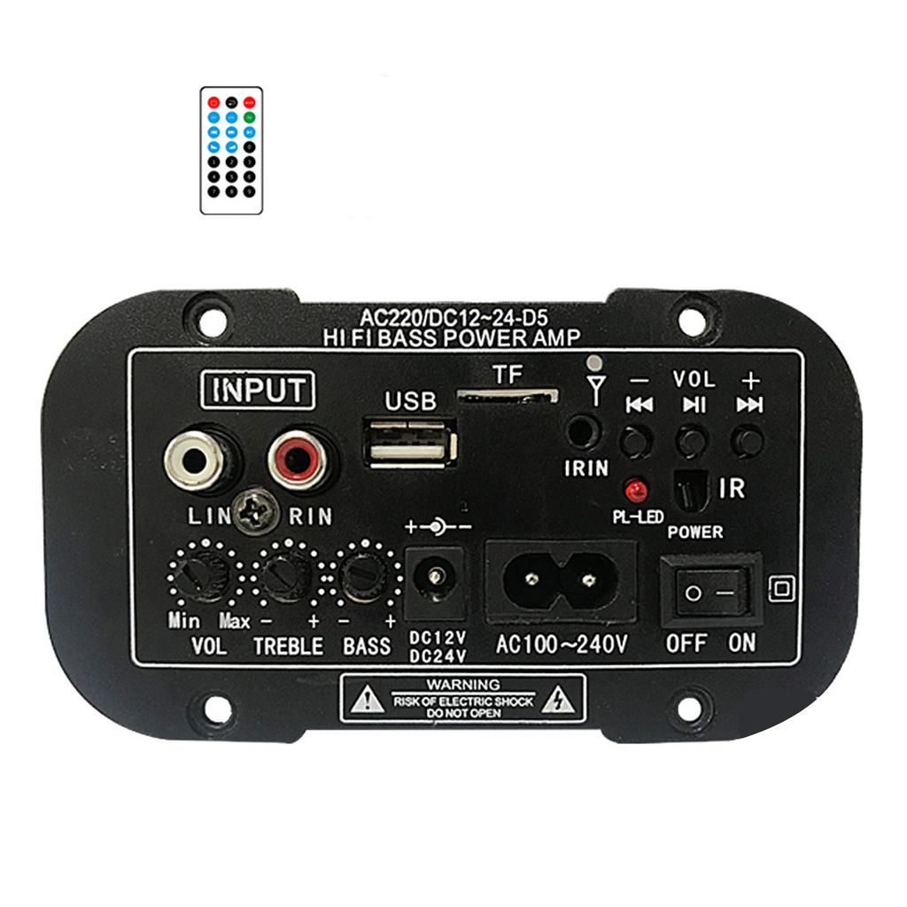 Audio AMP FM Radio U-disk USB TF Player Subwoofer Amplifier Board Bluetooth-compatible Support Cellphone Tablet PC MP3