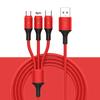 Data Cable Universal 3 in 1 Fast Charging Liquid Silicone 8-pin Micro USB