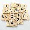 100Pcs Wooden Scrabble Tiles Capital Letters A-Z Alphabet Board Craft Funny Toy