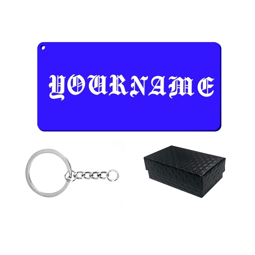 Индивидуальный подарочный брелок для ключей с 3D-печатными шрифтами Chomsky