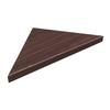 Nankai Plywood Display Shelf Rib Niche Corner Type Dark Walnut 40 X 380 X 380mm LNC4303-DJ