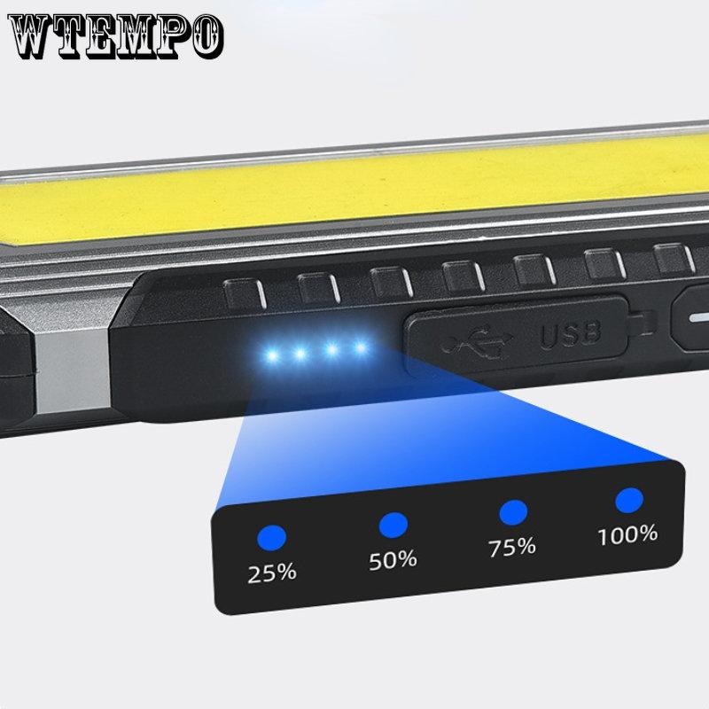 COB Рабочий Свет Технический Фонарик Магнит Светодиодный Мощный Свет Лампа Супер Яркий Технический Зарядка Автомобиля Ручная Лампа