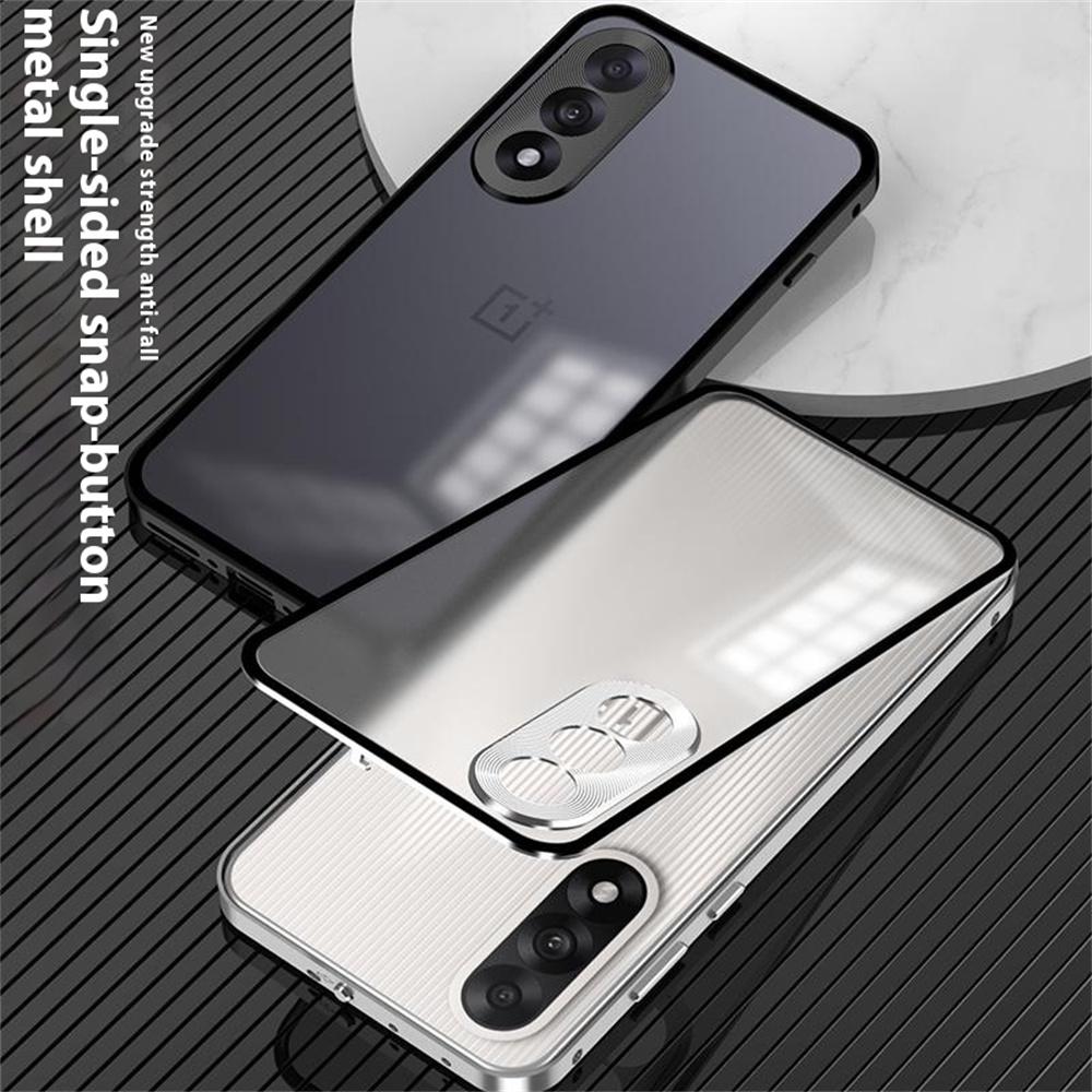 For OnePlus Nord 5 5G/Ace 5 Ultra 5G Matte Case Aluminium Alloy + PC Phone Cover Pop-Up Snap Lock