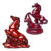 Feng Shui Horse Statue 2026 Year of The Horse Wooden Figurine for Prosperity Success Positive Energy Office Desk Decor Wealth Luck Zodiac Ornament
