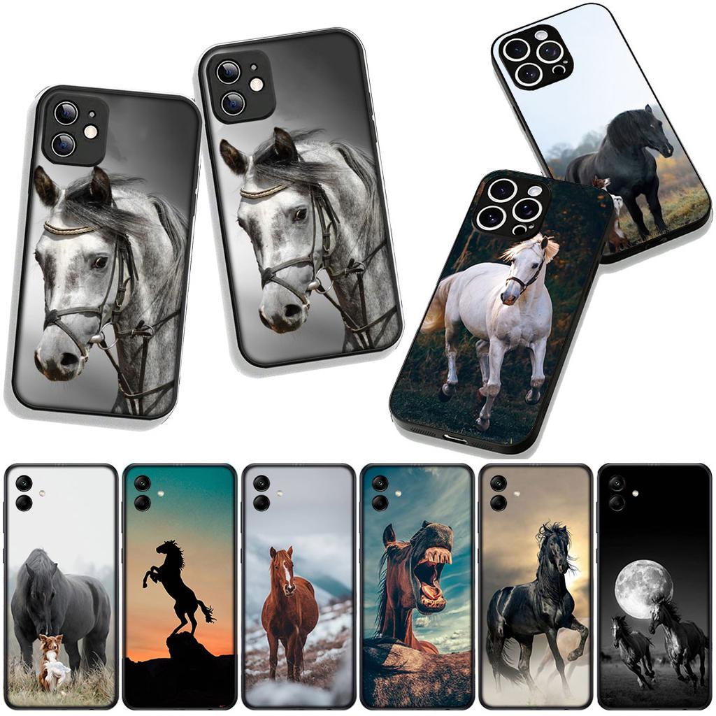 Чехол для телефона Бегущая дикая лошадь Крутой корпус для Apple iPhone 17 16 11 Pro XS Max XR 6 7 8 Plus + 16E SE 2020 Air 5 8+ Чехол
