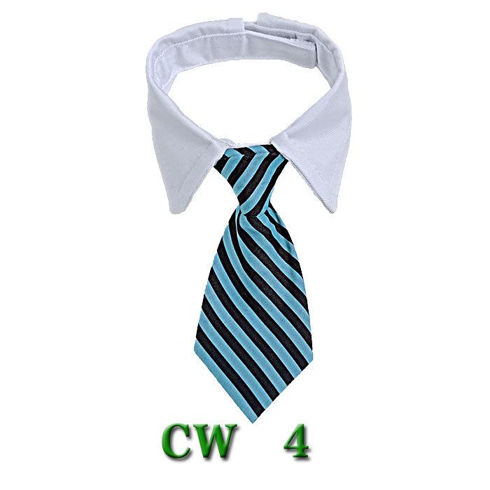 Полосатый ошейник-бабочка и шарф для собак