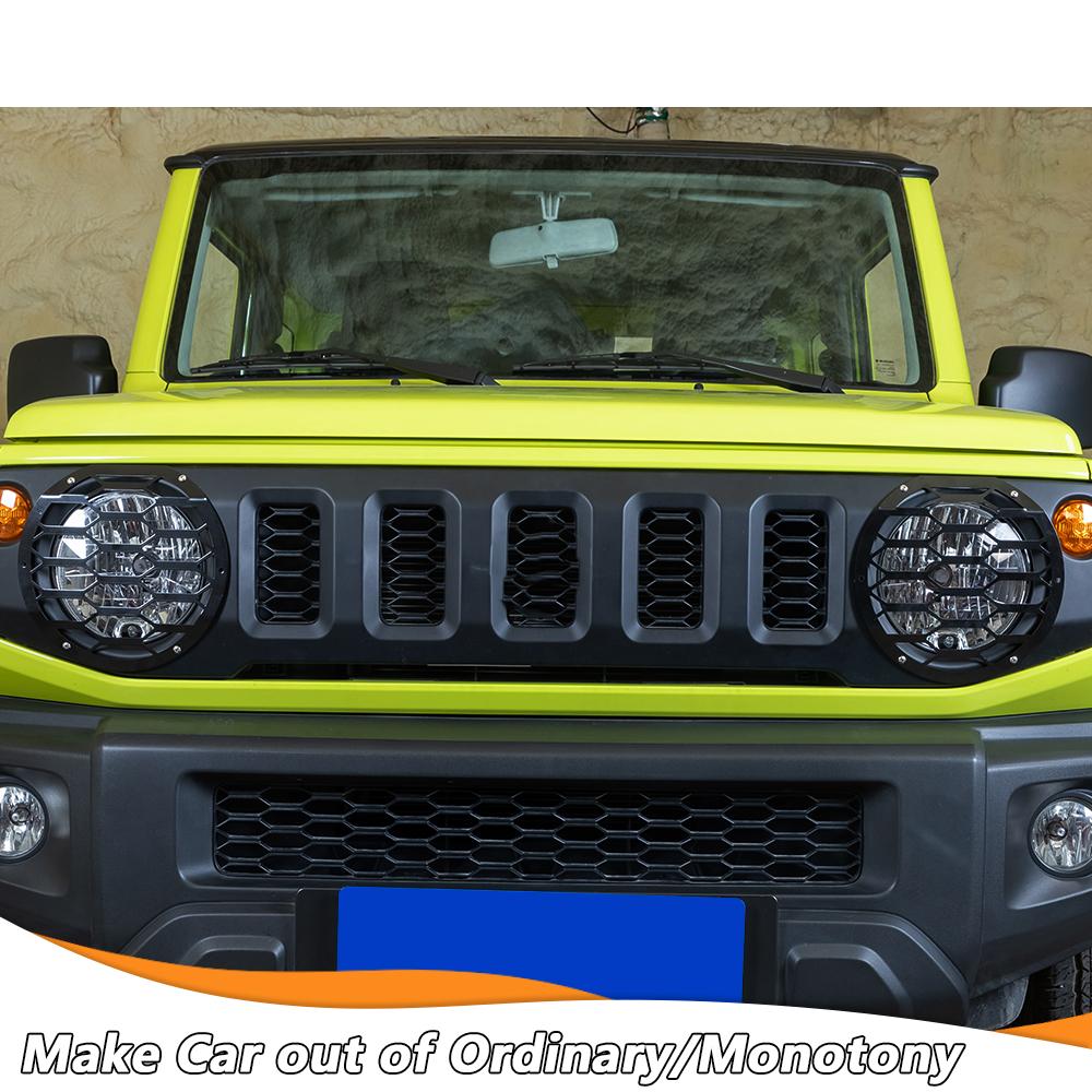 Передние фары автомобиля, крышка лампы, украшение, защита фар для Suzuki Jimny 2019-2023, аксессуары, 2 шт.