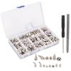 270Pcs 12 Styles Punk Rivet Kit Fine Workmanship Smoothly Durable Zinc Alloy Material Leather