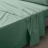 Drap plat - Tilleul - 180 x 290 cm - 100% coton percale - Lavable à 30° - OEKO-TEX®