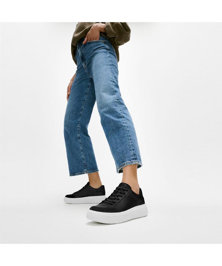 Fitflop [Rtg] Женские кожаные/замшевые кроссовки - Черный (Ft59K2N125)