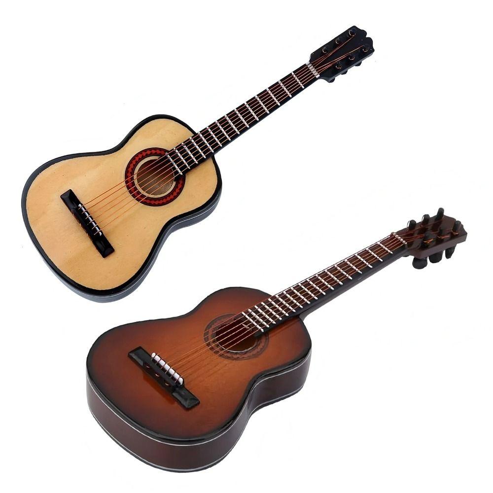 Handmade Pocket Guitar Mini Tiny Guitar Decorative Miniature Guitar  Gift