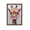 Pink Giraffe With Glasses Pink Giraffe With Glasses, 40X50 Cm, Frameless, Matte Paper 230 Gsm