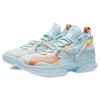 LiNing Flash 6 Shock Absorption Anti-Slip Durable Mid-Top Basketball Shoes Kids Basketball Shoes Blue Orange YKBR024-7