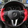 Для Mercedes Benz W176 W246 A-Class C-Class W204 C117 C218 X218 W212 C207 Нескользящая крышка рулевого колеса автомобиля, сшитая вручную