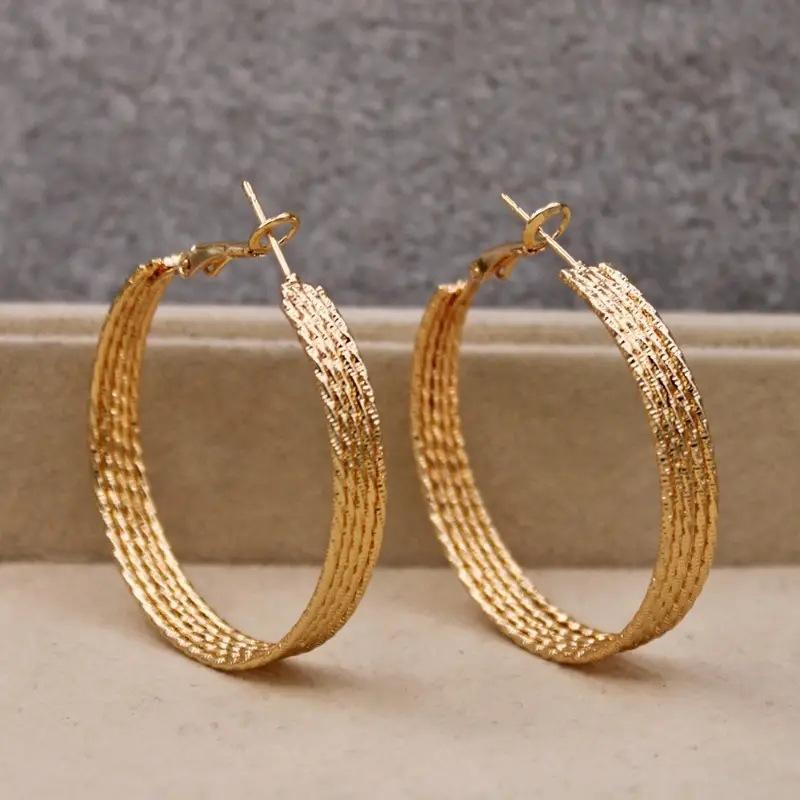 Роскошные новые женские серьги, круглые модные креативные женские серьги