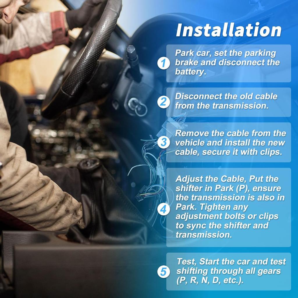 No.25800701 Automatic Transmission Gear Shifter Cable for Chevrolet Colorado 2004-2008 for GMC Canyon 2004-2008 Pickup A/T Range Selector Lever