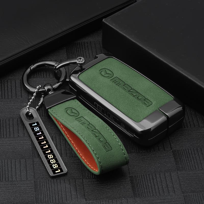 Чехол для ключа Mazda 3: Пряжка-пуговица Angkesa для CX4/CX5, Новый Atez, Ключ-корпус CX30