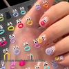 Ugly Cute Monster 3D Jelly Embossed Nail Stickers - Dopamine Nails for Women