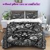 Black white animals Pattern Bedding,Quilt Set Quilt Cover Pillowcase Home Birthday Gift (1*duvet cover+2*pillowcase,without core)