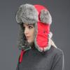 Rabbit Fur Hats Men Winter Thickened Warm Ear Protection Real Rabbit Fur Bomber Hat Cold Protection Outdoor Unisex Fur Ski Hats