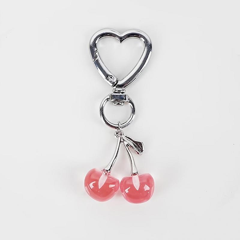 1 шт. Элегантный держатель для ключей в форме сердца и звезды, модный брелок, подарок для нее, Фрукт 7,5x2,6 см