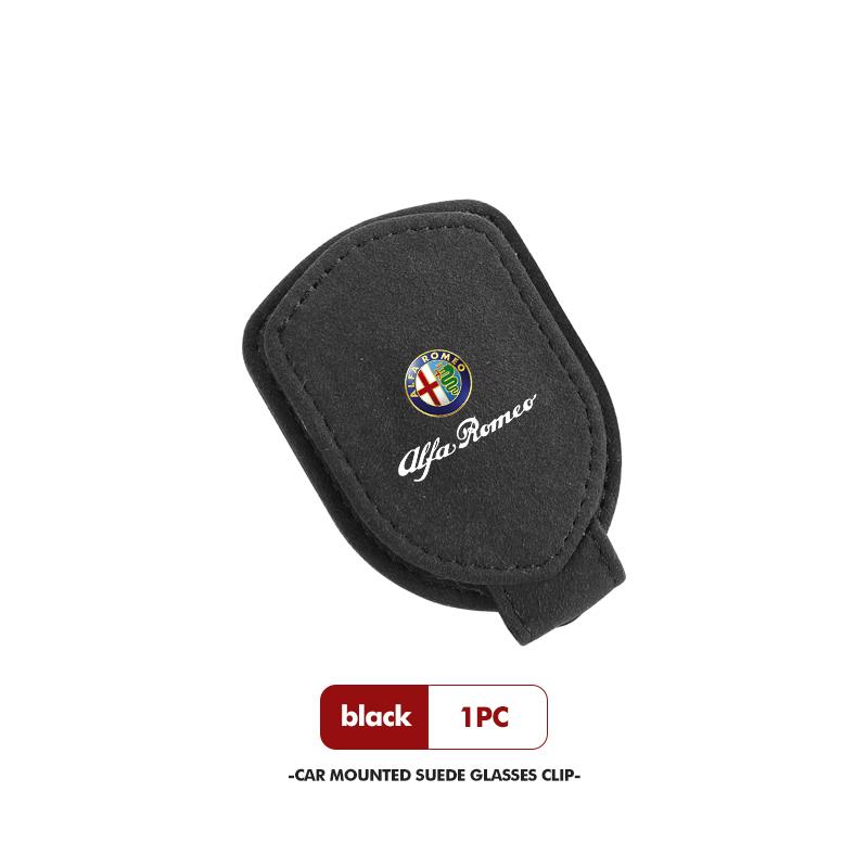 2026 Hot Sticker For Alfa Romeo Car Sun Visor Clip Glasses Cards Magnetic Sunglasses Bracket GT Stelvio F1 Brera Volante Tonale 